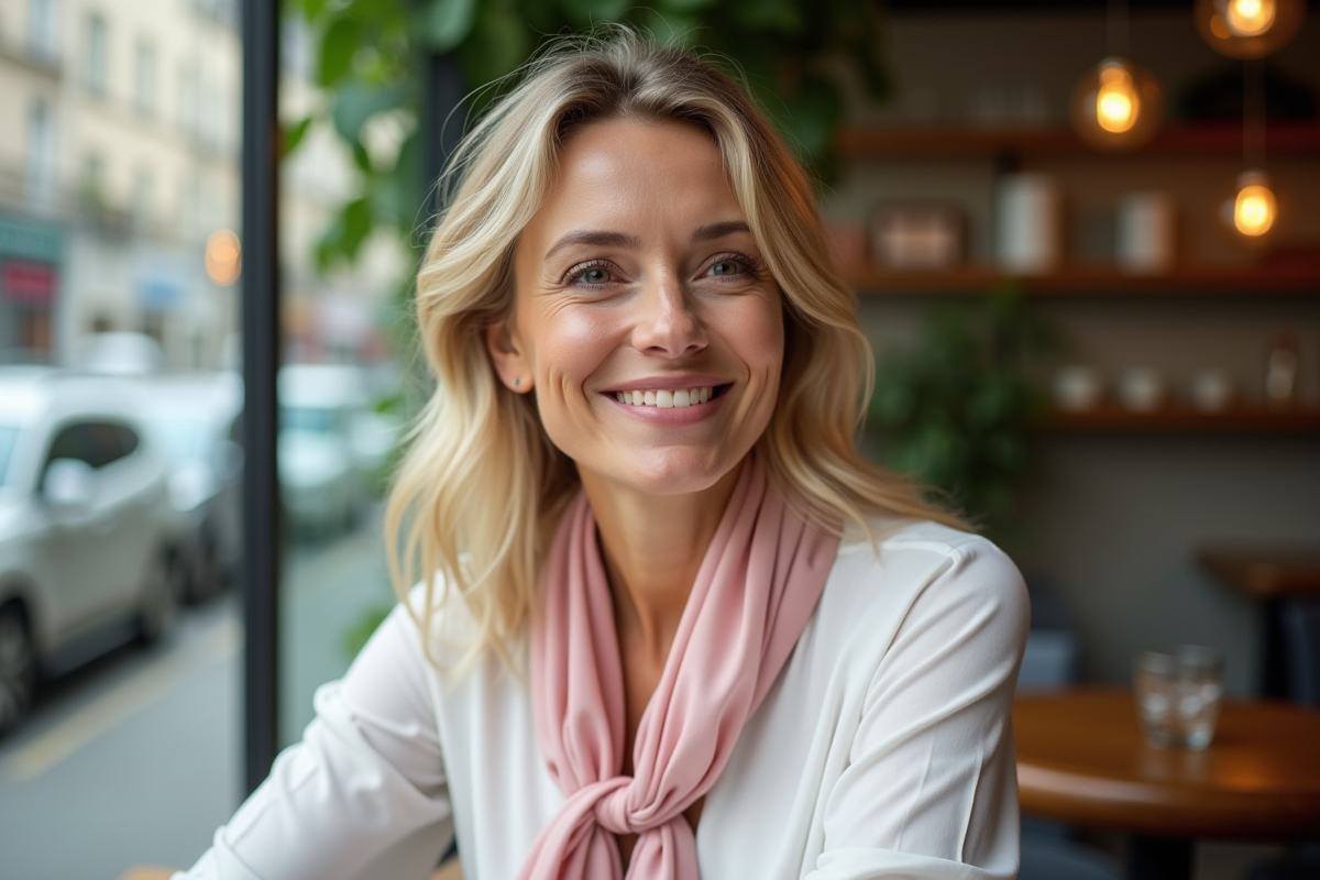 Choix de couleur de foulard idéal pour les femmes blondes
