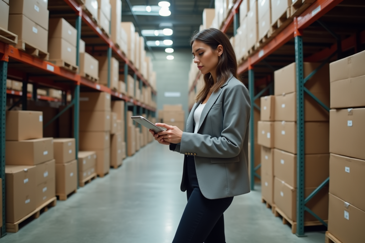 Jeune femme vérifie l